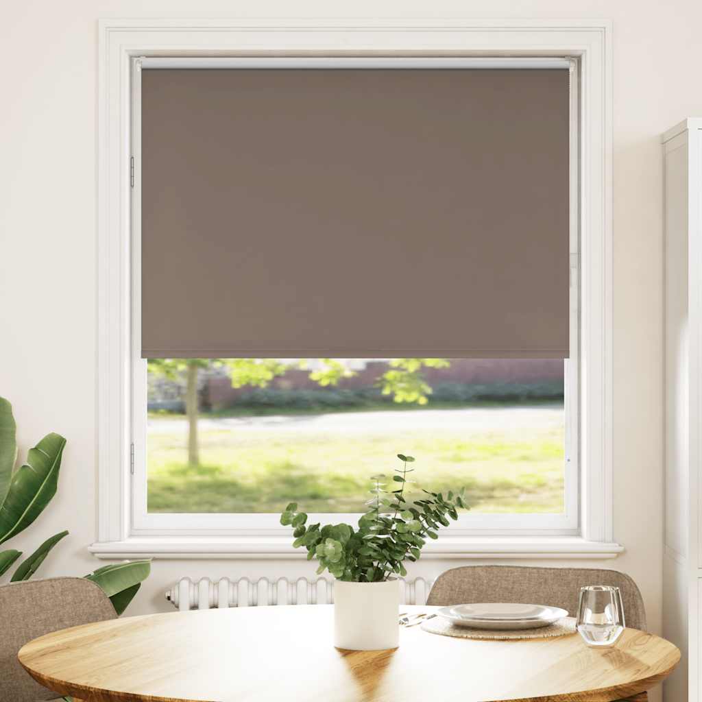 Rolgordijn verduisterend koffie 110x130 cm stofbreedte 105,7 cm