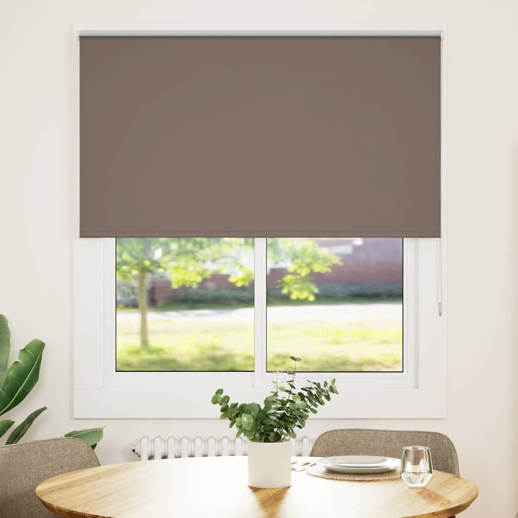 Rolgordijn verduisterend koffie 130x130 cm stofbreedte 126,6 cm