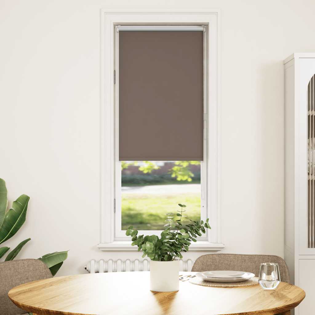 Rolgordijn verduisterend koffie 60x150 cm stofbreedte 55,7 cm