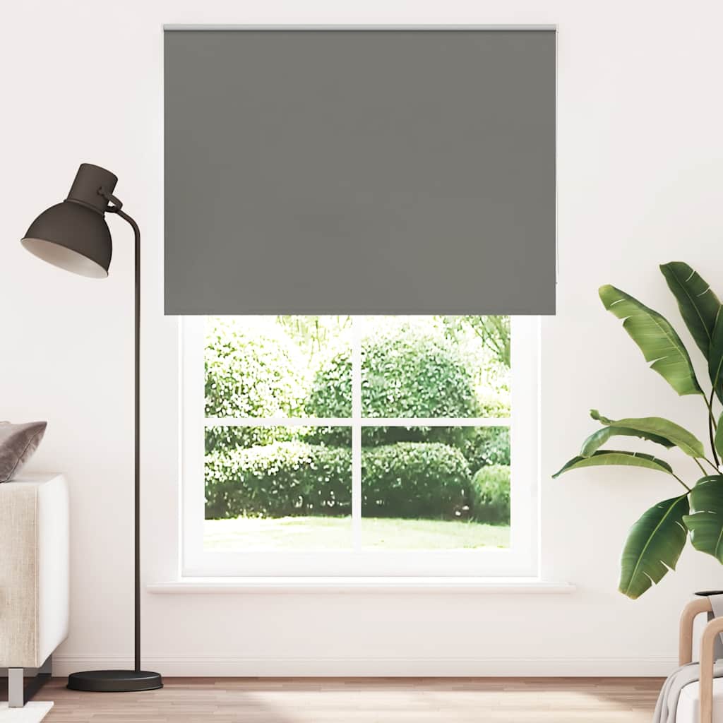 Rolgordijn verduisterend 150x230 cm stofbreedte 146,6 cm grijs – afbeelding 1