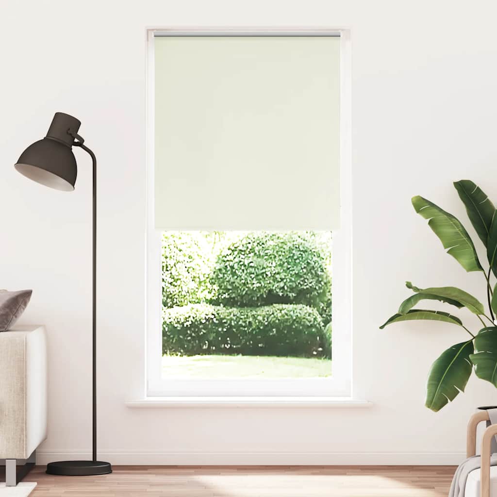 Rolgordijn verduisterend gebroken wit 90x230 cm stofbreedte – afbeelding 1