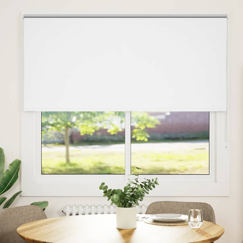 Rolgordijn verduisterend 145x150 cm stofbreedte 141,6 cm wit – afbeelding 2