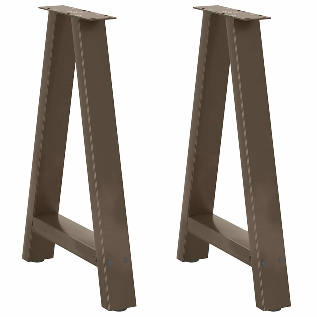 Eettafelpoten 2 st A-vormig 50x(72-73) cm staal