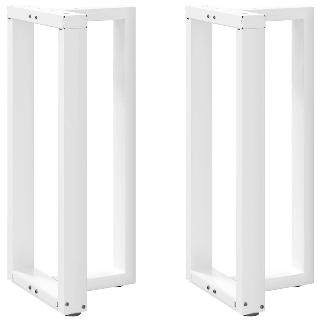 Bartafelpoten 2 st T-vormig 50x35x(90-91) cm staal wit