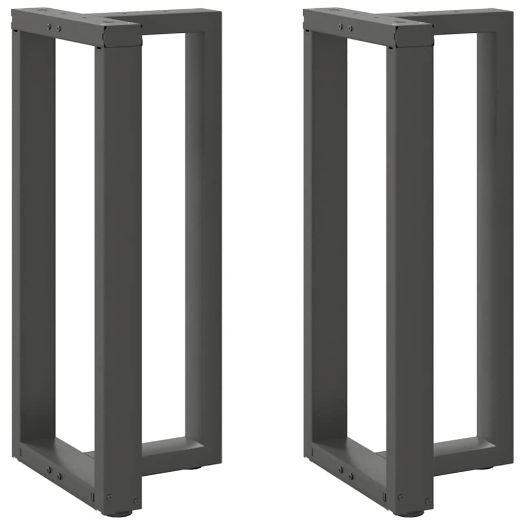 Bartafelpoten 2 st T-vormig 50x35x(90-91) cm staal antraciet