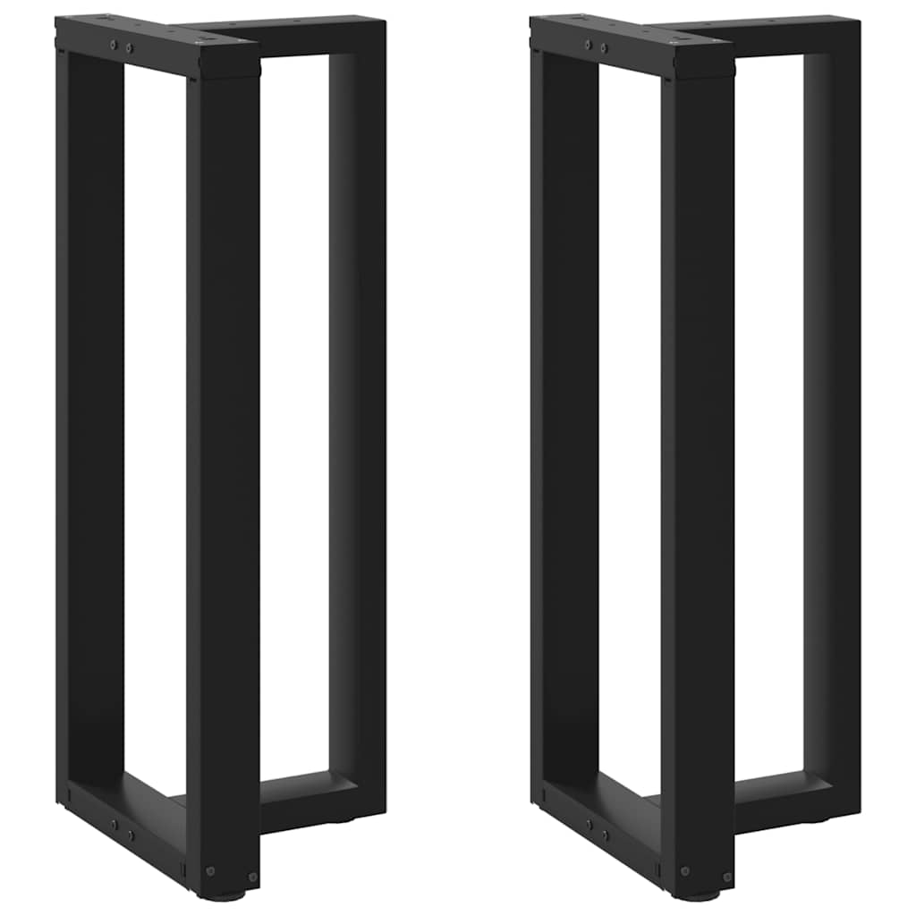 Bartafelpoten 2 st T-vormig 40x35x(100-101) cm staal zwart