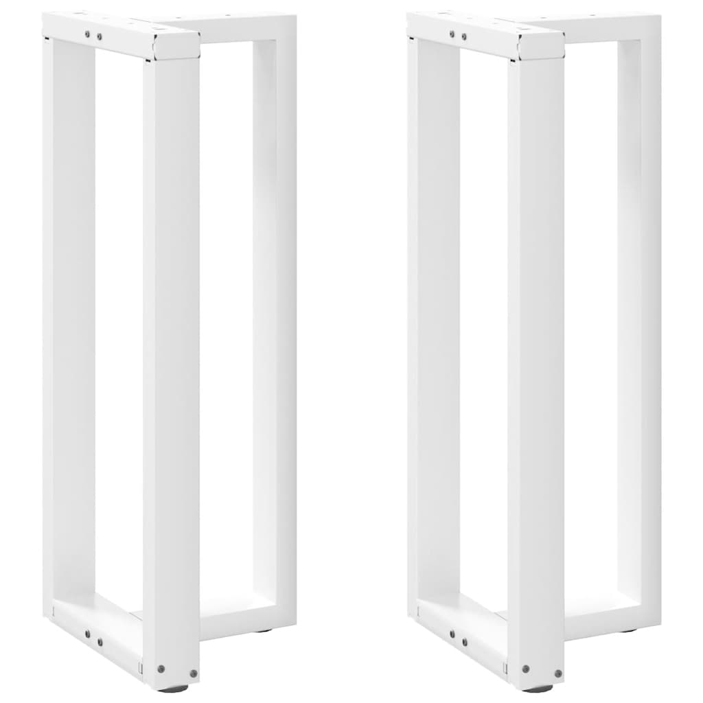 Bartafelpoten 2 st T-vormig 40x35x(100-101) cm staal wit