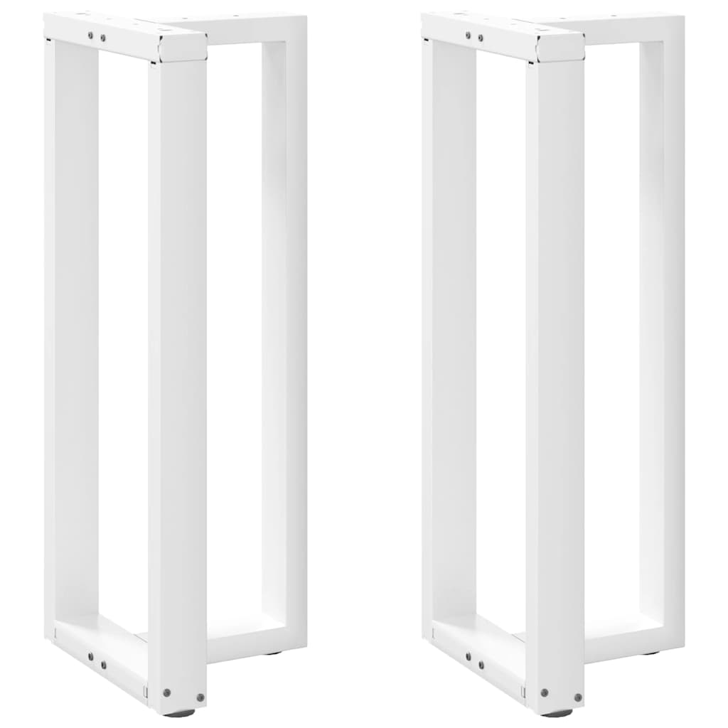 Bartafelpoten 2 st T-vormig 50x35x(100-101) cm staal wit