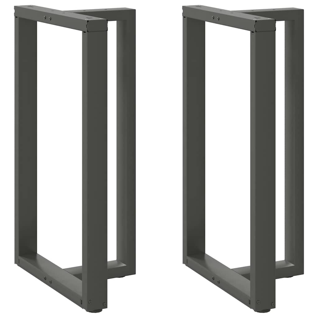 Bartafelpoten 2 st T-vormig 60x35x(100-101) cm staal antraciet