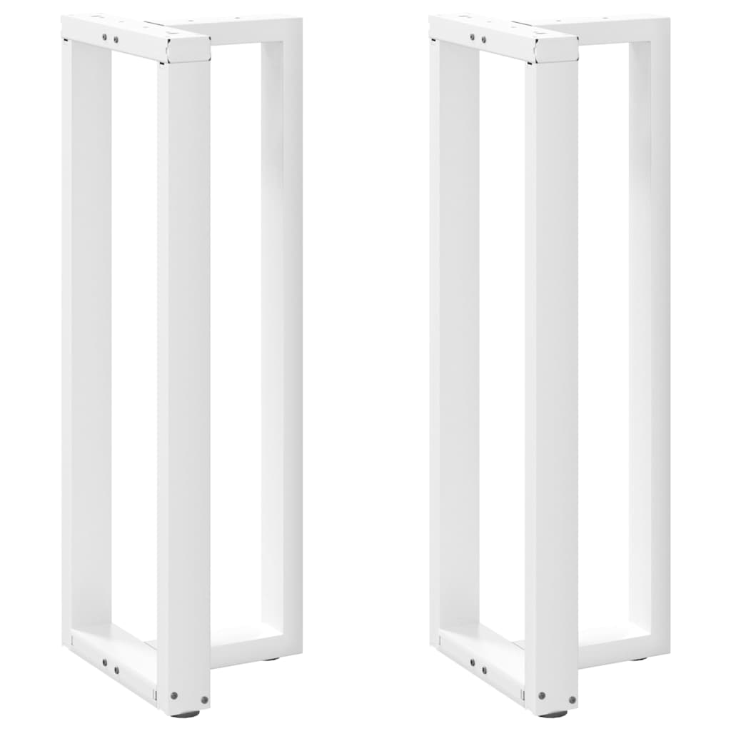 Bartafelpoten 2 st T-vormig 40x35x(110-111) cm staal wit