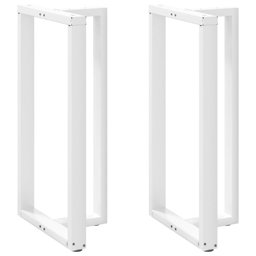 Bartafelpoten 2 st T-vormig 60x35x(110-111) cm staal wit