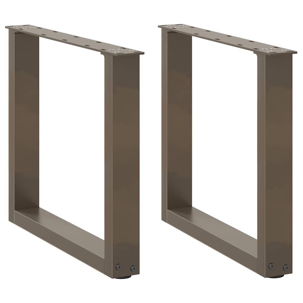 Salontafelpoten 2 st U-vormig 50x(42-43) cm staal naturel