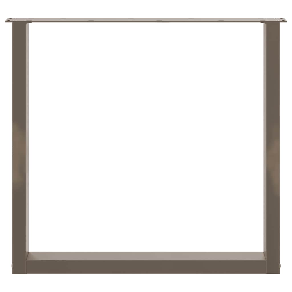 Eettafelpoten 2 st U-vormig 80x(72-73) cm staal naturel – afbeelding 4