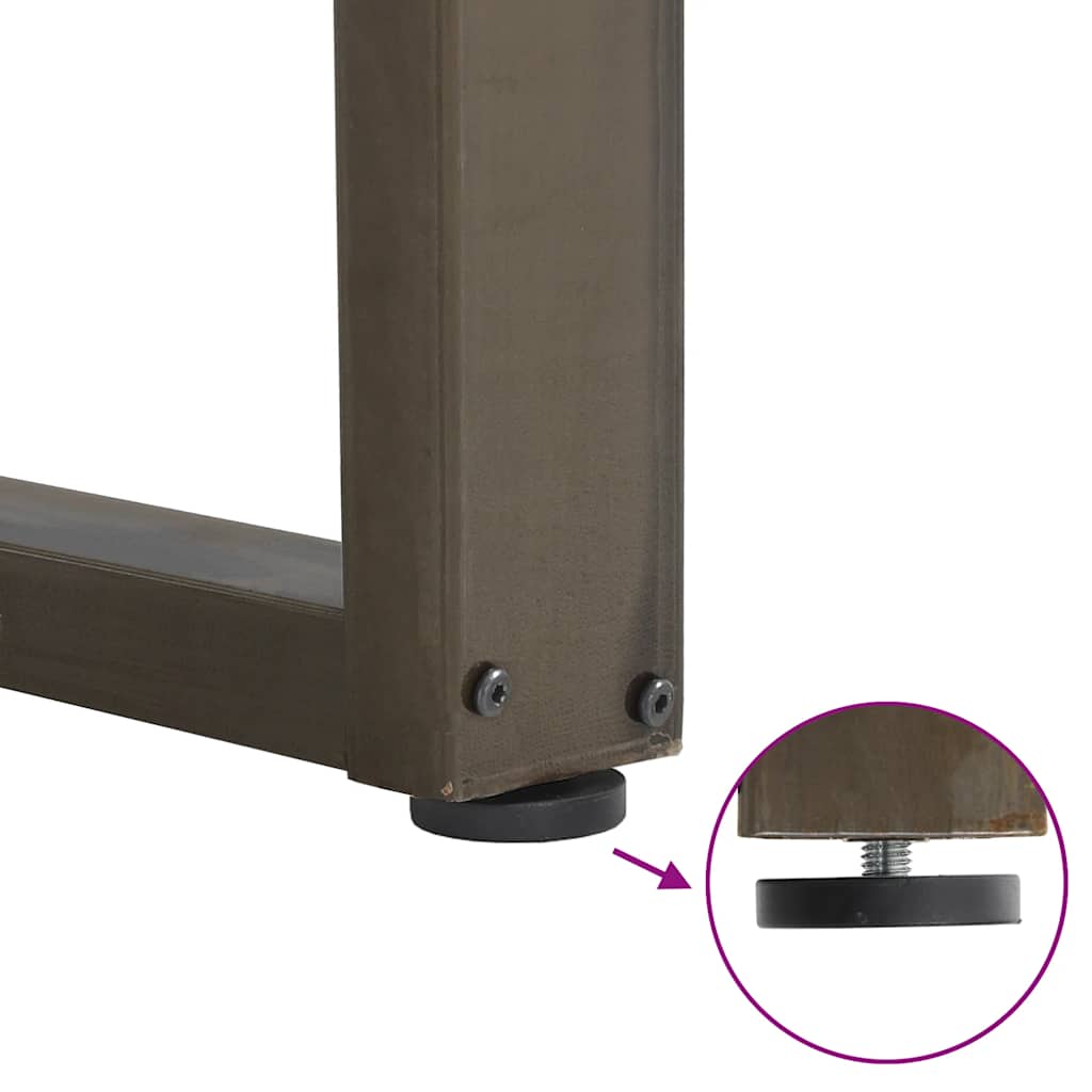Eettafelpoten 2 st U-vormig 80x(72-73) cm staal naturel – afbeelding 8