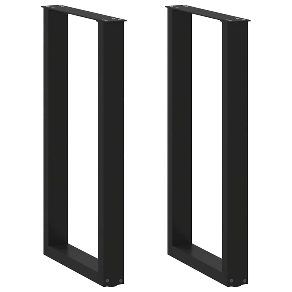Bartafelpoten 2 st U-vormig 40x(90-91) cm staal zwart