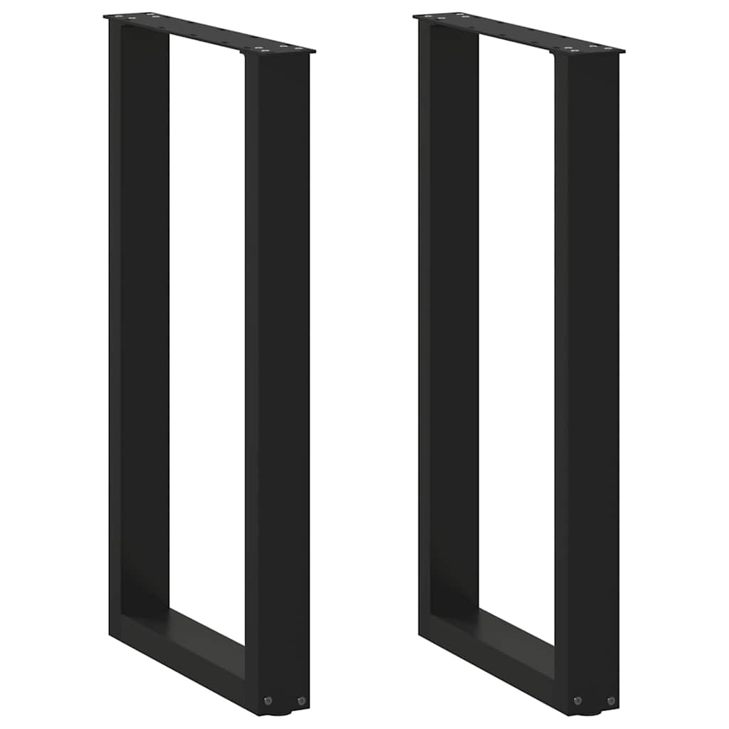 Bartafelpoten 2 st U-vormig 50x(90-91) cm staal zwart