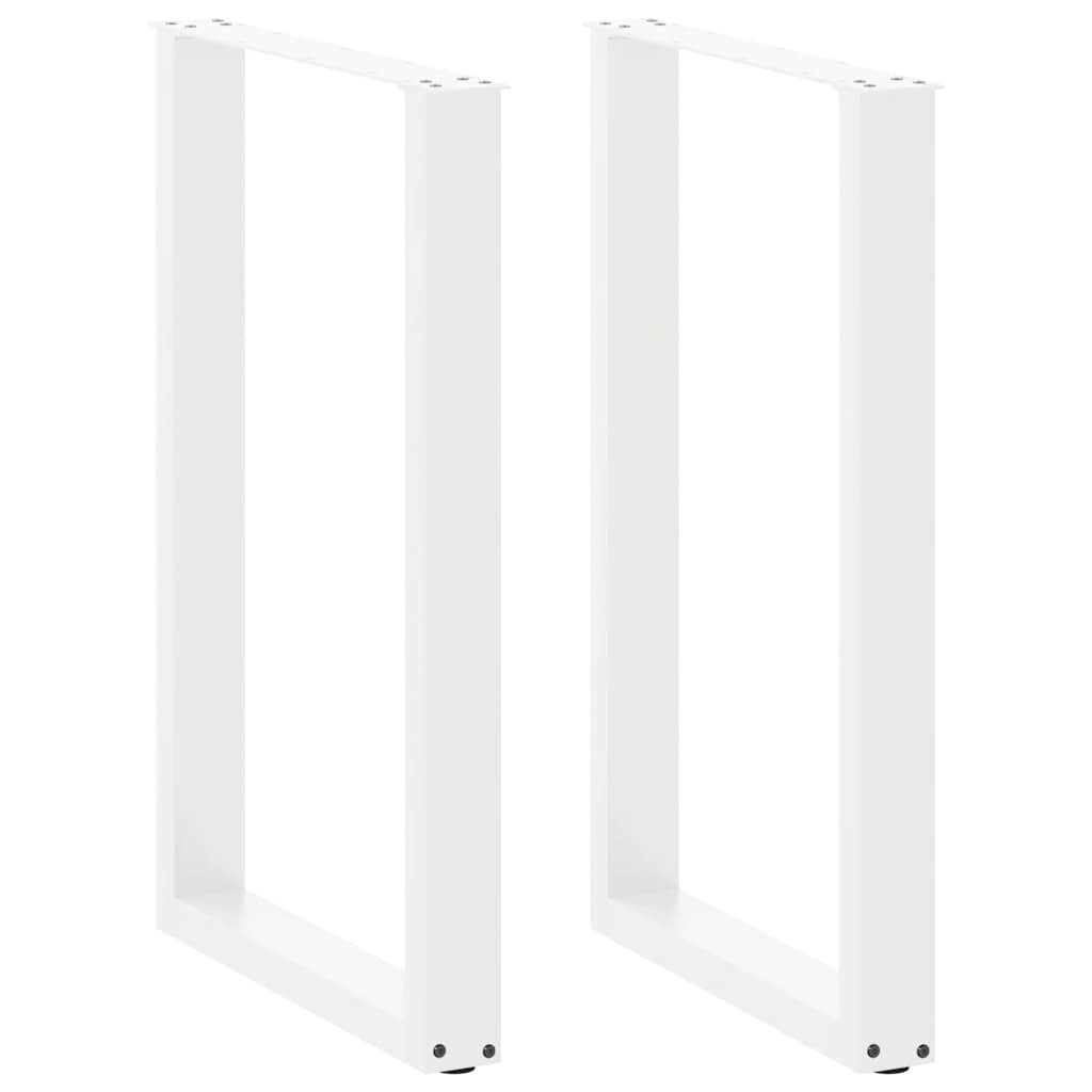 Bartafelpoten 2 st U-vormig 60x(90-91)cm staal wit