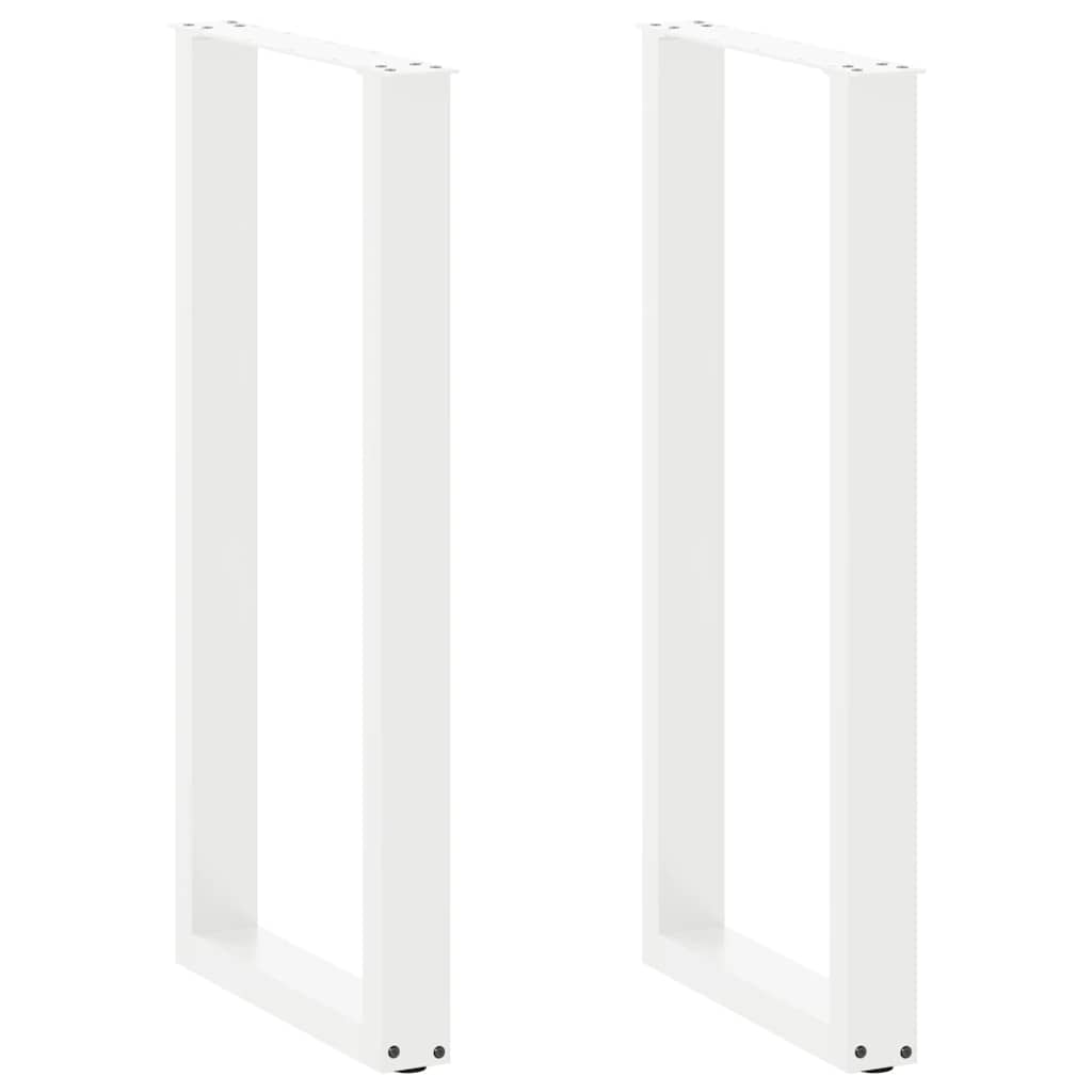 Bartafelpoten 2 st U-vormig 40x(100-101) cm staal wit