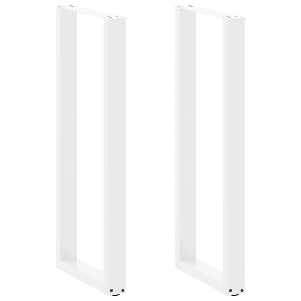 Bartafelpoten 2 st U-vormig 40x(110-111) cm staal wit