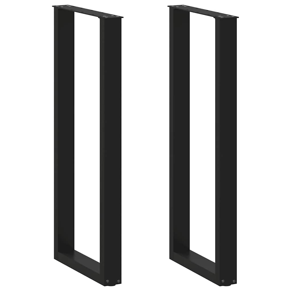 Bartafelpoten 2 st U-vormig 50x(110-111) cm staal zwart