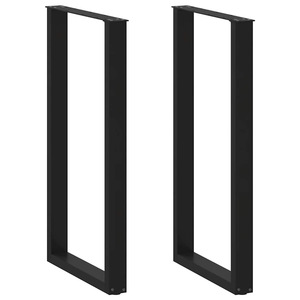 Bartafelpoten 2 st U-vormig 60x(110-111) cm staal zwart