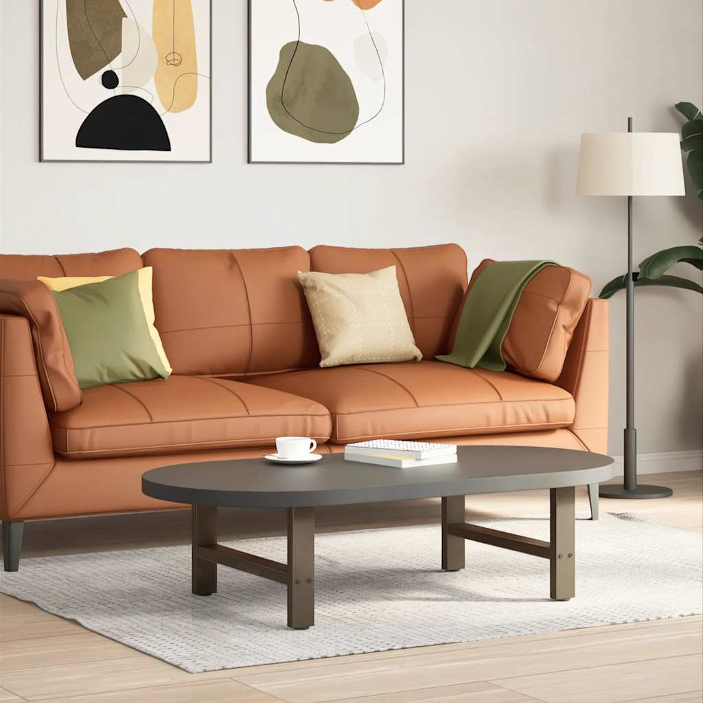 Salontafelpoten naturel staal 2 st 70x (30-31) cm staal