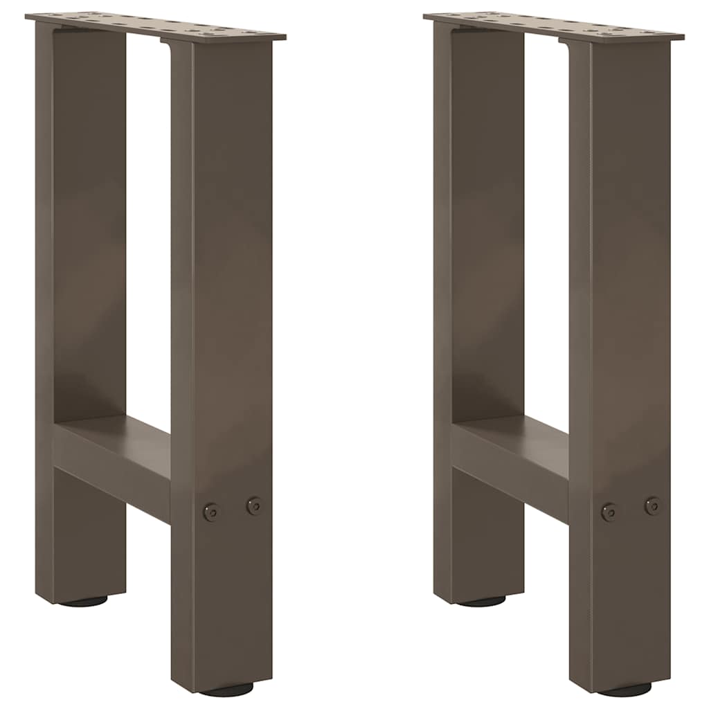 Salontafelpoten 2 st 28x(42-43) cm staal naturel