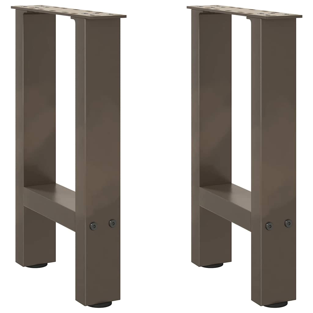 Salontafelpoten 2 st 38x(42-43) cm staal naturel
