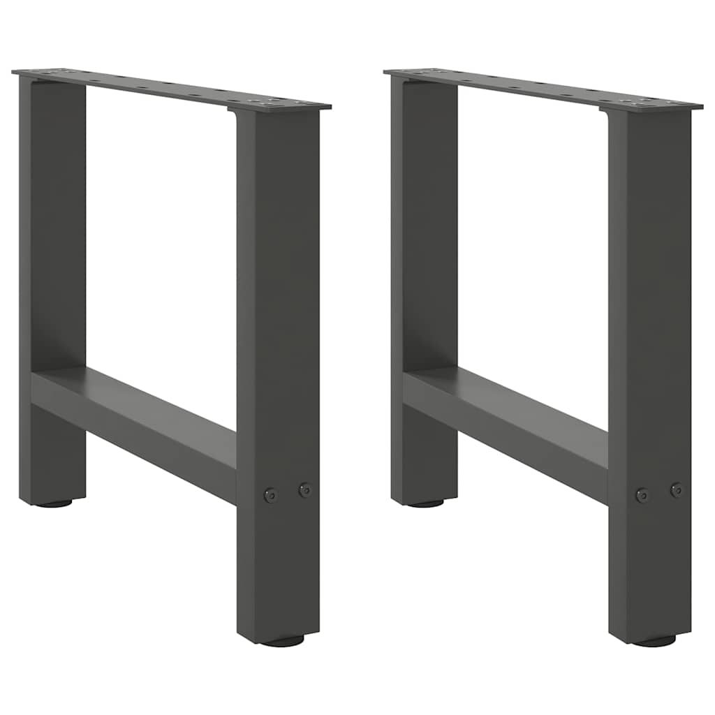Salontafelpoten 2 st 60x(42-43) cm staal antraciet