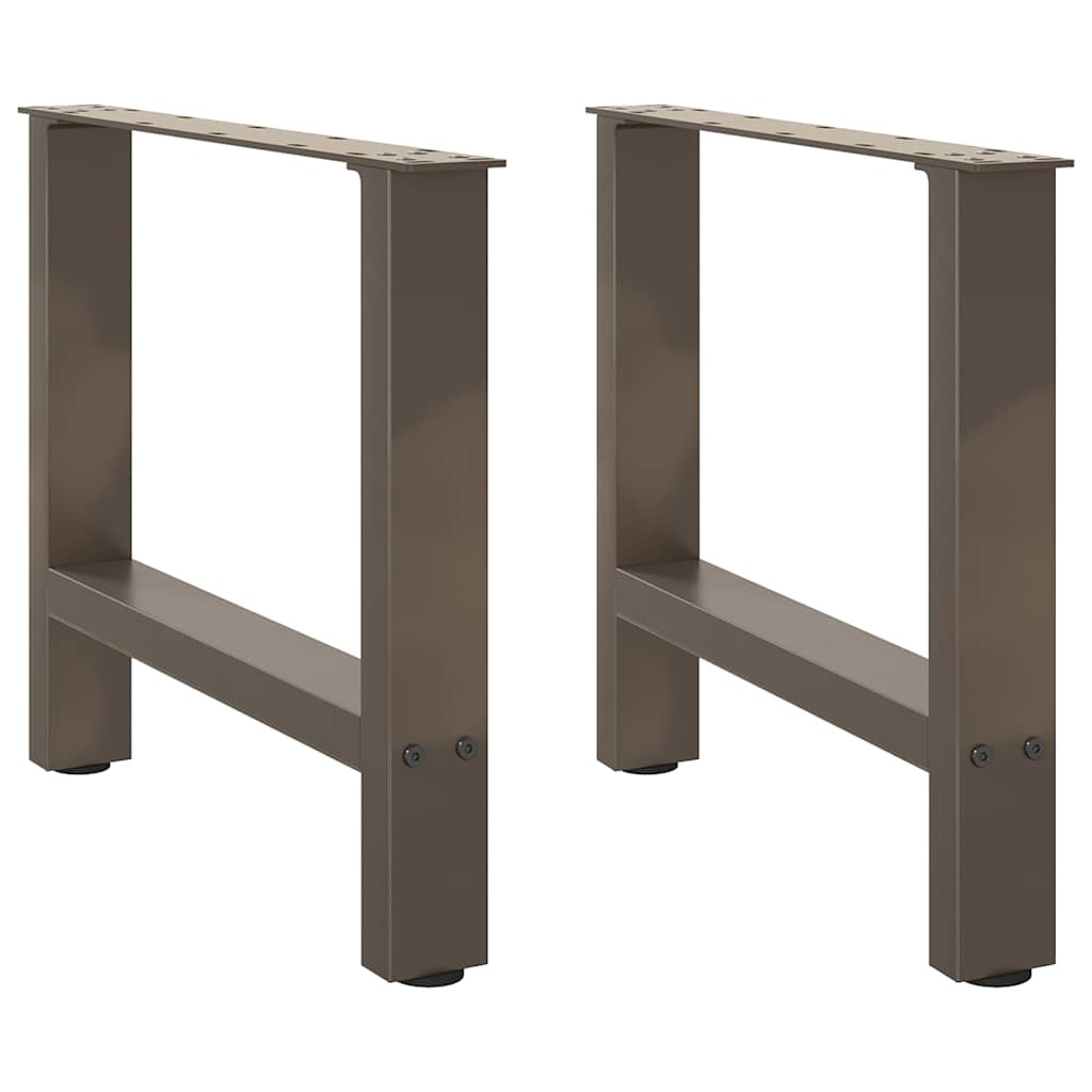 Salontafelpoten 2 st 60x(42-43) cm staal naturel