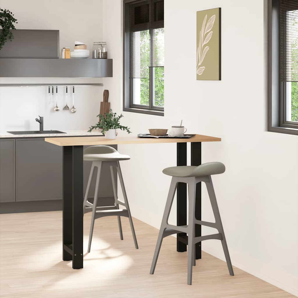 Bartafelpoten 2 st 40x(100-101) cm staal zwart – afbeelding 2