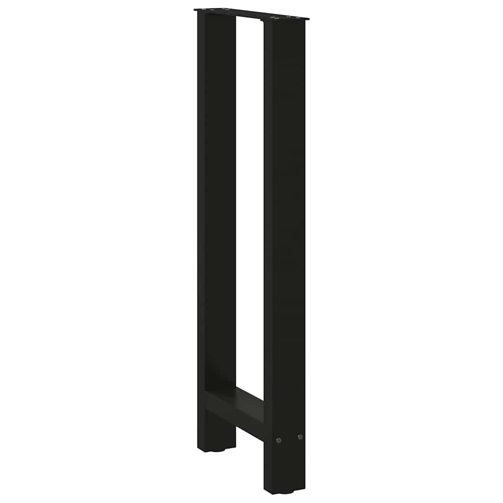 Bartafelpoten 2 st 40x(100-101) cm staal zwart – afbeelding 4