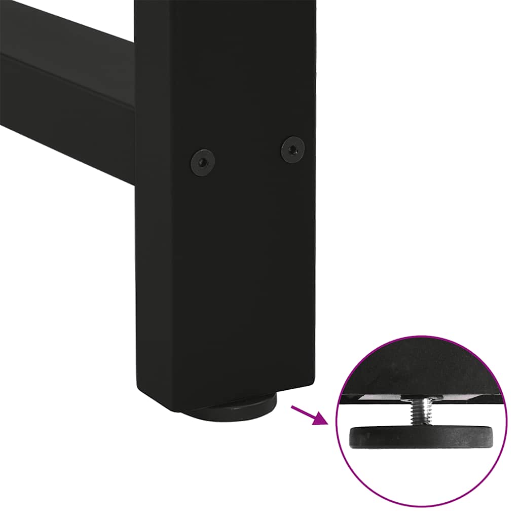 Bartafelpoten 2 st 40x(100-101) cm staal zwart – afbeelding 9
