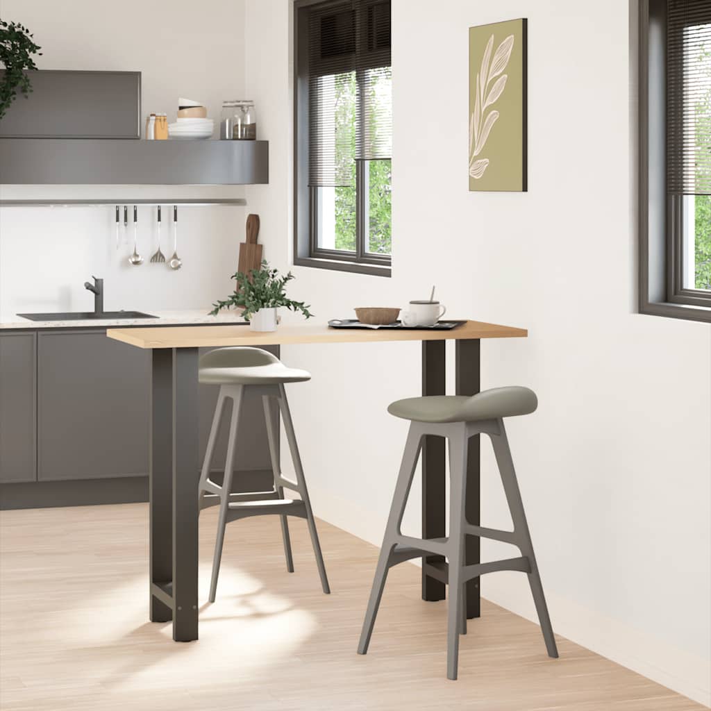 Bartafelpoten 2 st 50x(100-101) cm staal antraciet – afbeelding 2