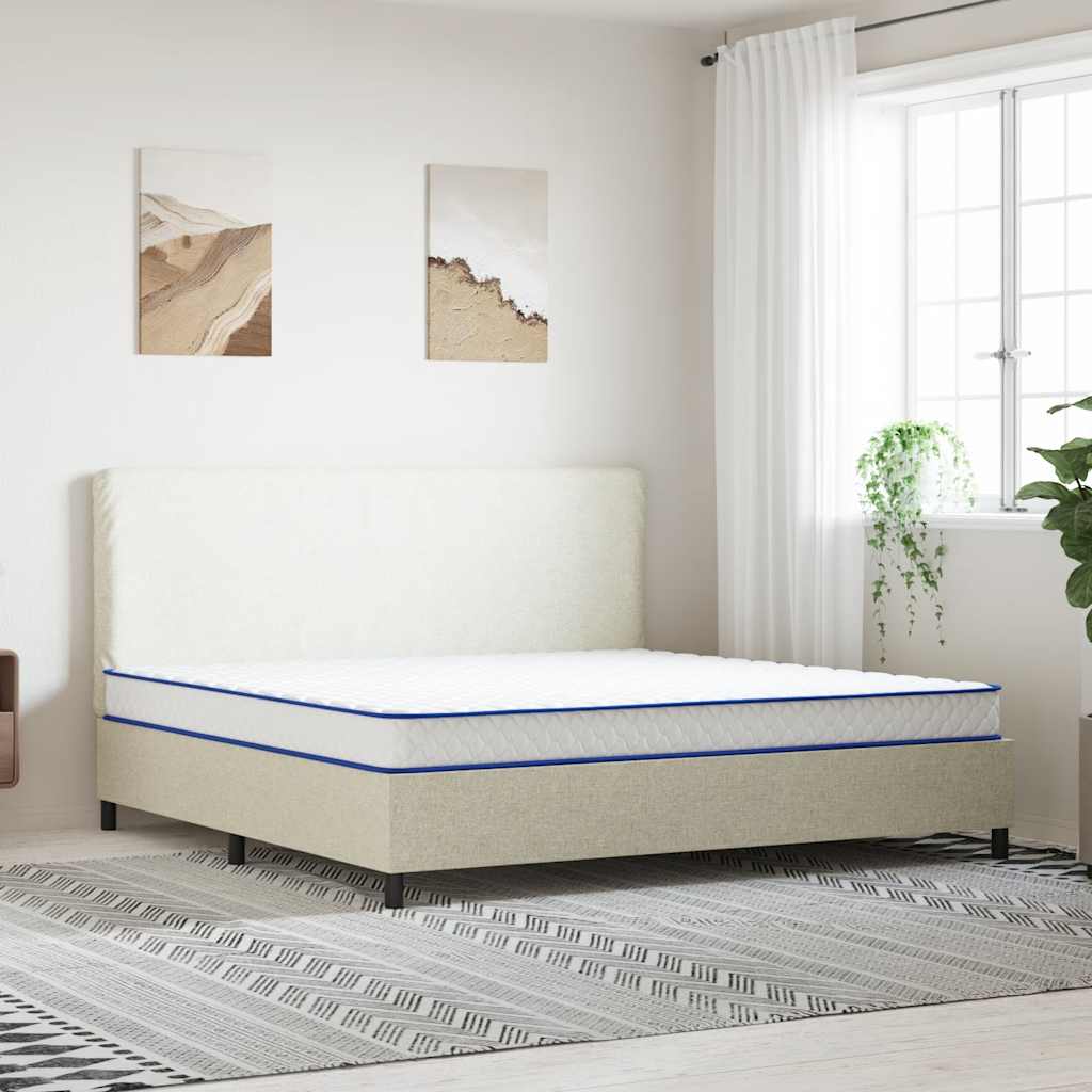 Traagschuimmatras 200x200x17 cm Zacht wit – afbeelding 1
