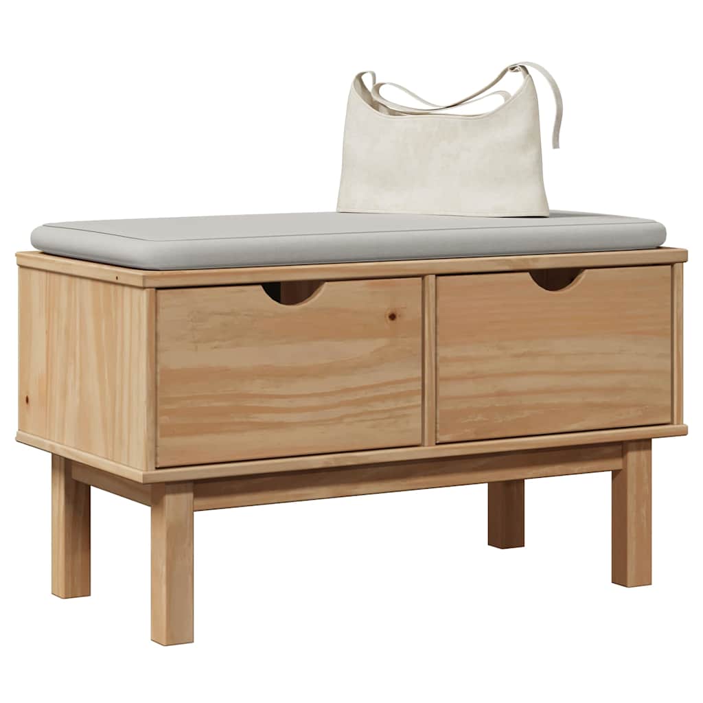 Gangbankje OTTA 80x40x45 cm massief grenenhout