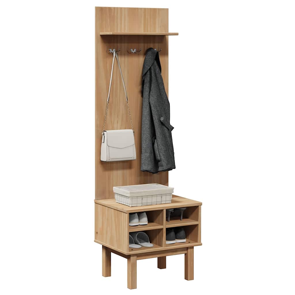 Gangkast OTTA 50x40x160 cm massief grenenhout – afbeelding 1