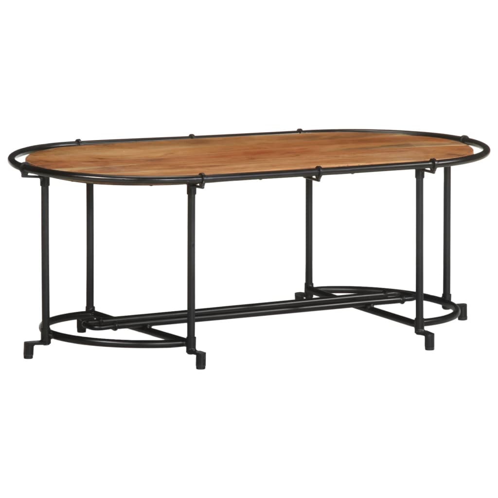 Salontafel 110x55x40 cm massief acaciahout – afbeelding 1