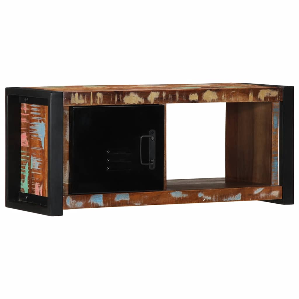 Tv-meubel 80x30x35 cm massief gerecycled hout – afbeelding 1
