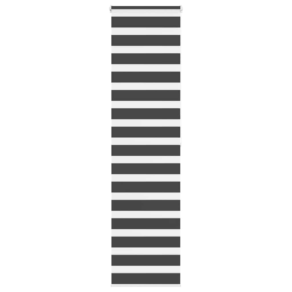 Zebra rolgordijn 60x200 cm stofbreedte zwart 55,9 cm