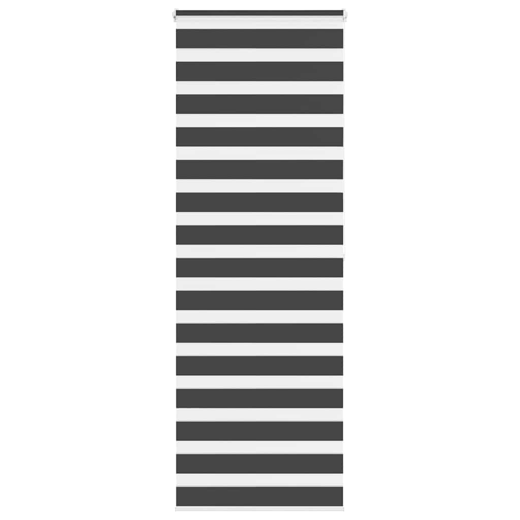 Zebra rolgordijn 70x200 cm stofbreedte 65,9 cm zwart