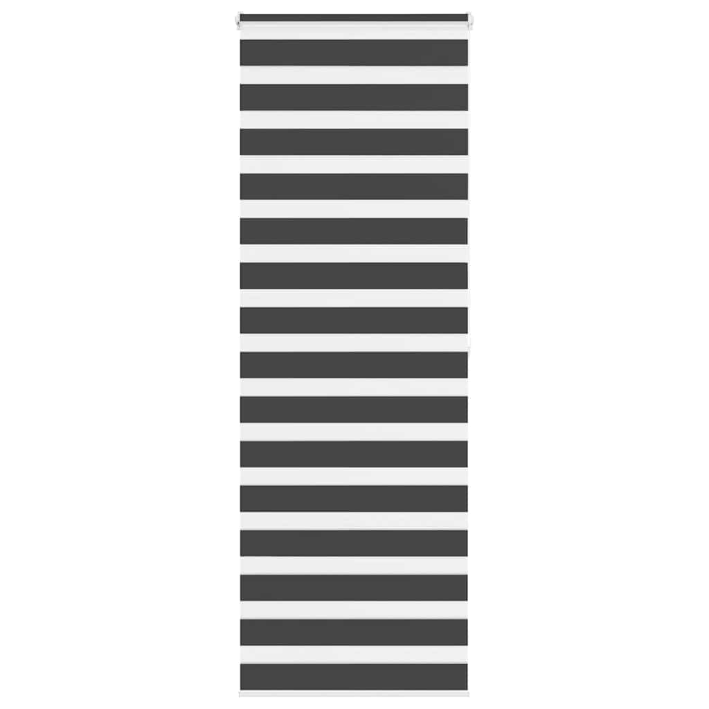 Zebra rolgordijn 90x200 cm stofbreedte 85,9 cm zwart
