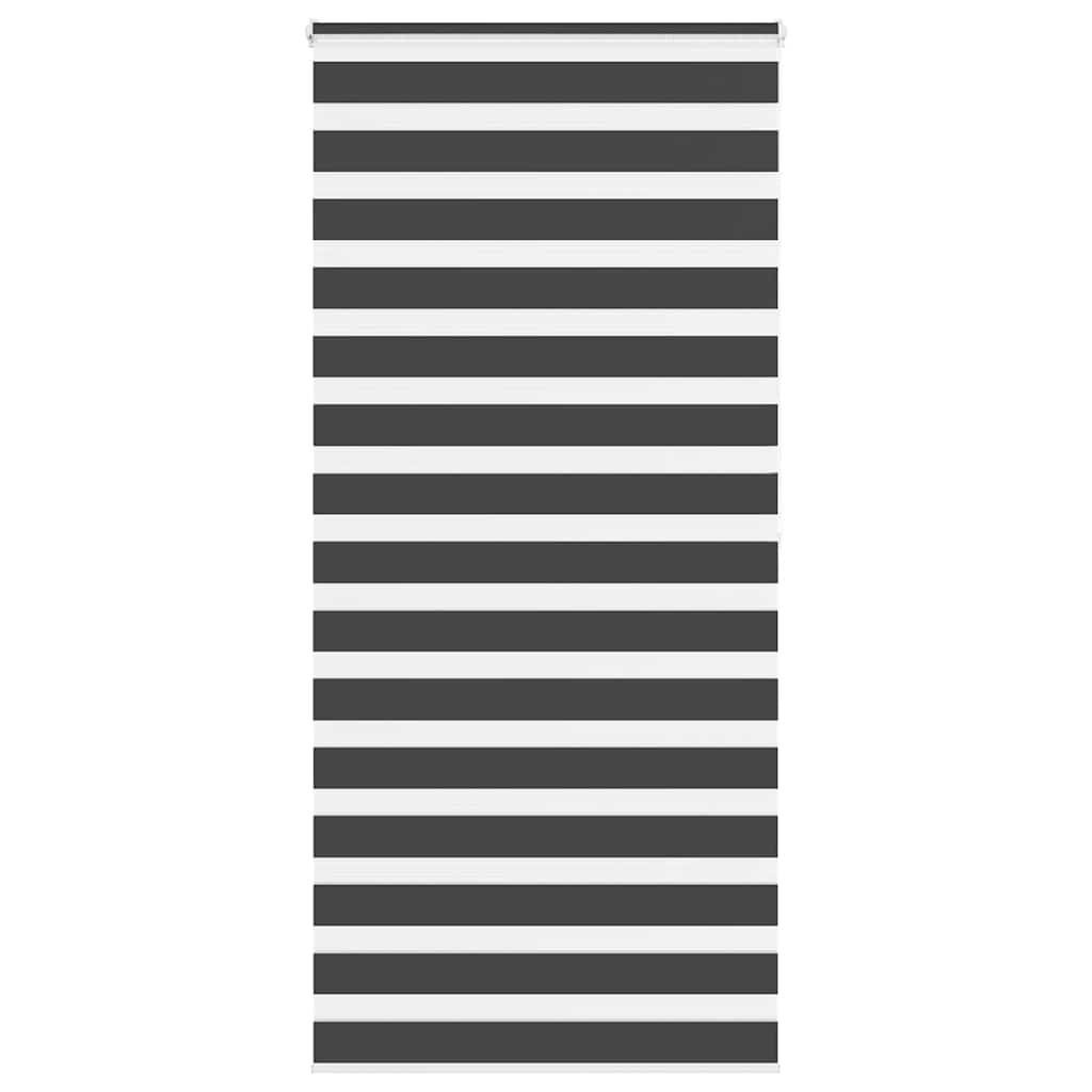 Zebra rolgordijn 110x200 cm stofbreedte 105,9 cm zwart