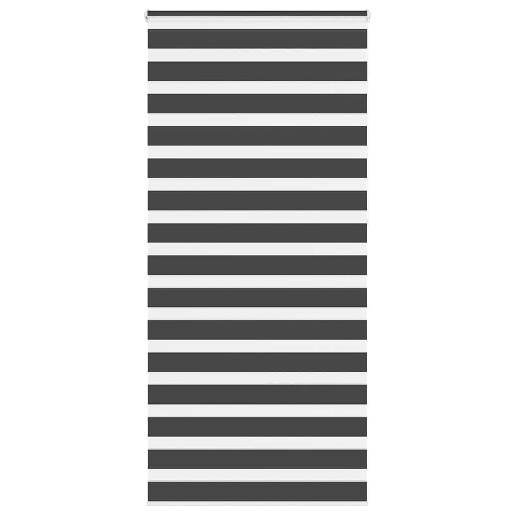 Zebra rolgordijn 115x230 cm stofbreedte 110,9 cm zwart