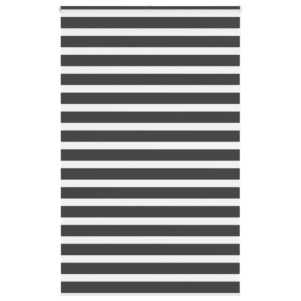 Zebra rolgordijn 150x230 cm stofbreedte 145,9 cm zwart – afbeelding 1