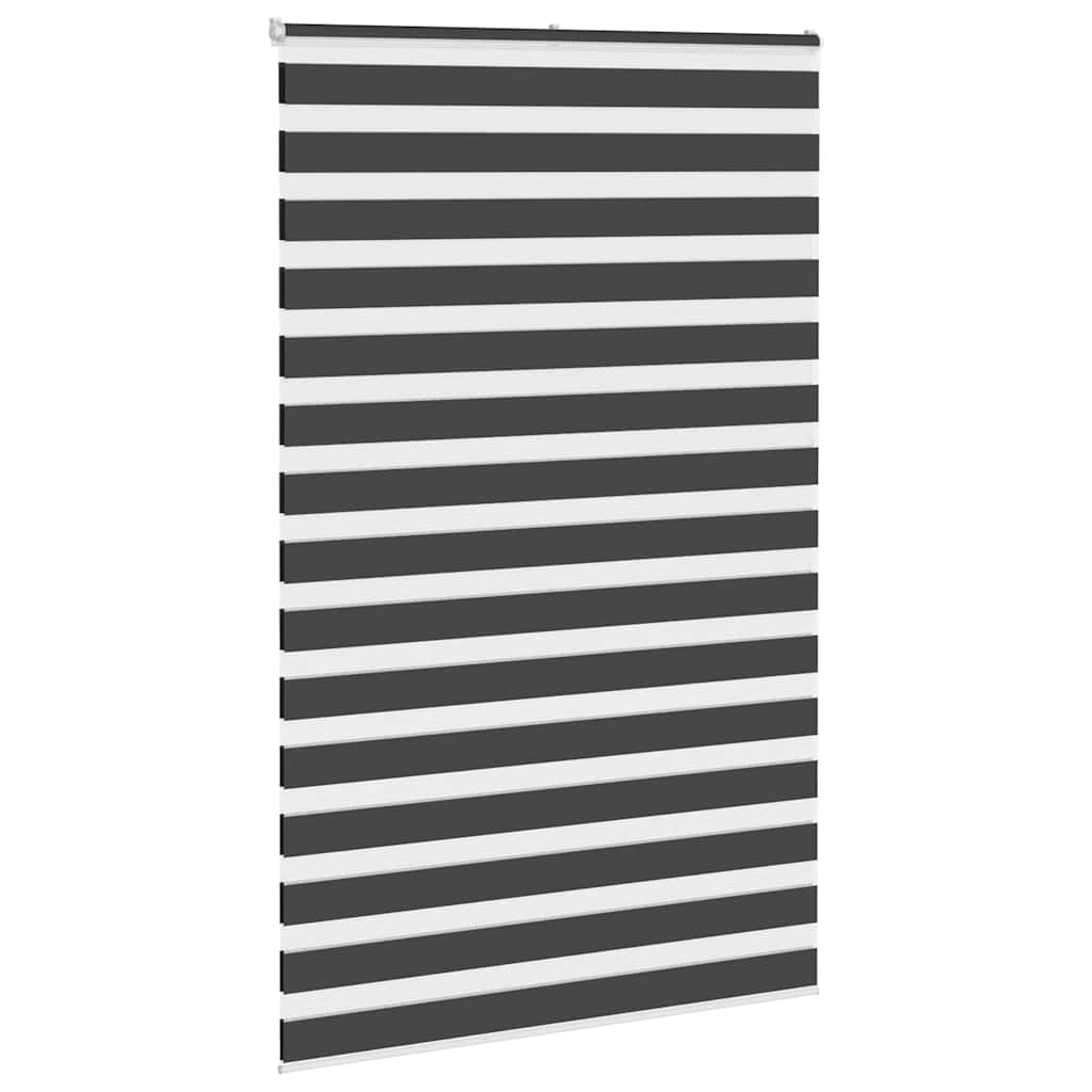 Zebra rolgordijn 150x230 cm stofbreedte 145,9 cm zwart – afbeelding 3