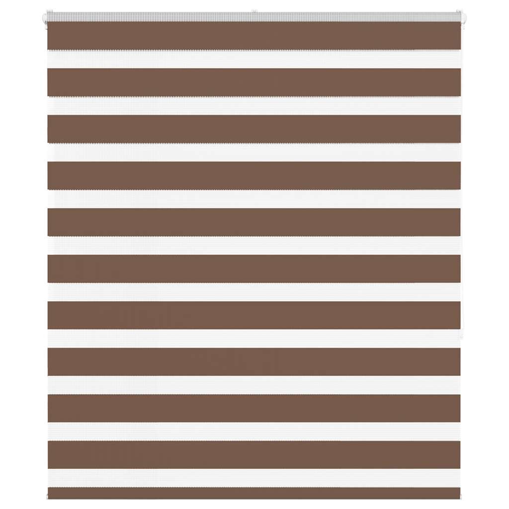 Zebra rolgordijn 130x150 cm stofbreedte 125,9cm polyester bruin