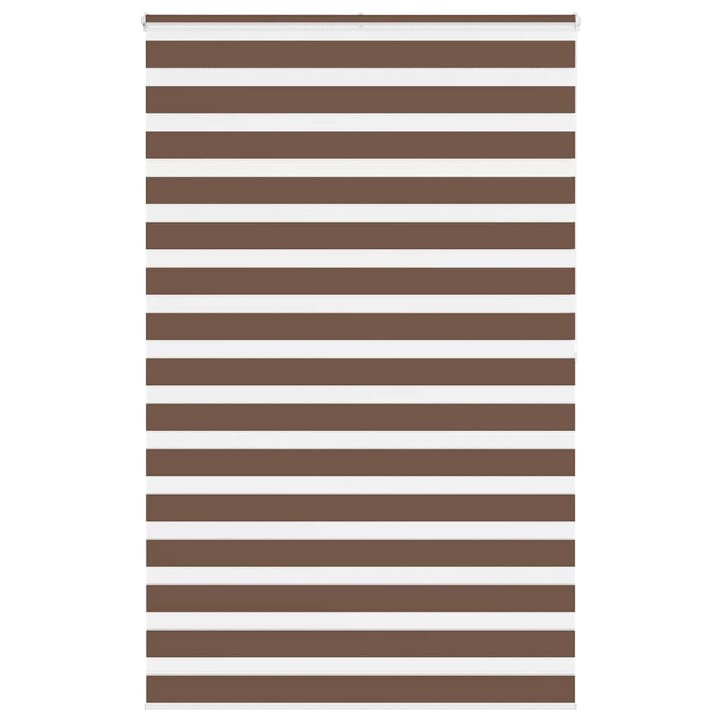 Zebra rolgordijn 140x200 cm stofbreedte 135,9cm polyester bruin