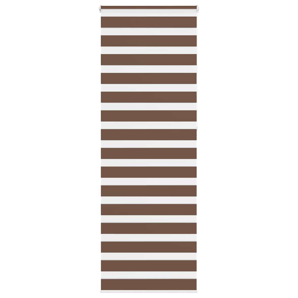 Zebra rolgordijn 85x230 cm stofbreedte 80,9 cm polyester bruin – afbeelding 1