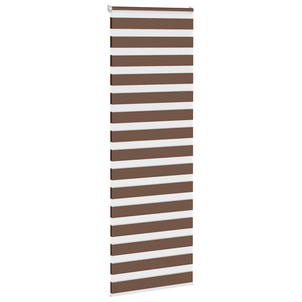 Zebra rolgordijn 90x230 cm stofbreedte 85,9 cm polyester bruin – afbeelding 3